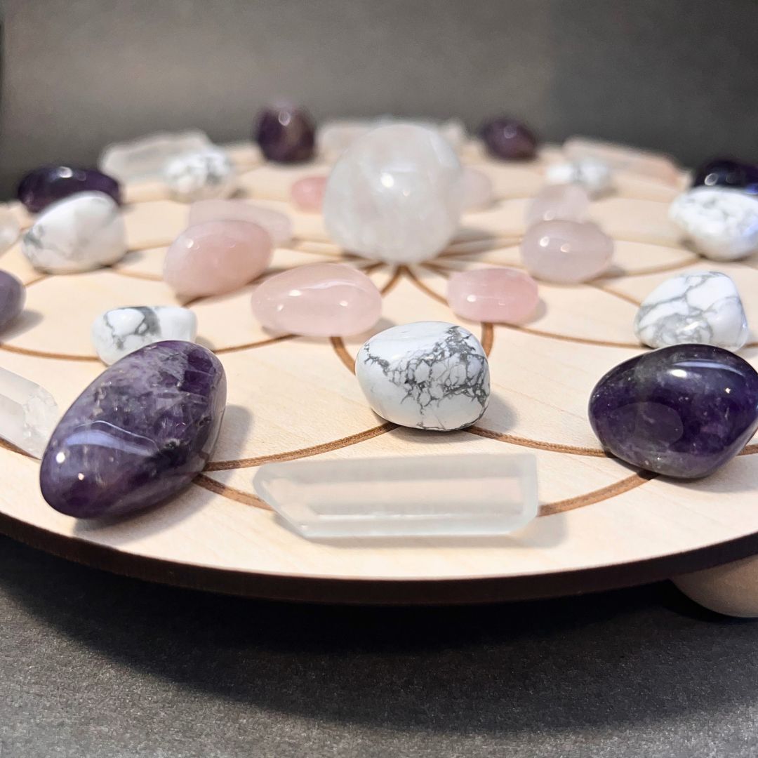 Inner Calm Crystal Grid Kit – Serenity & Stress Relief with Healing Stones - Image 3