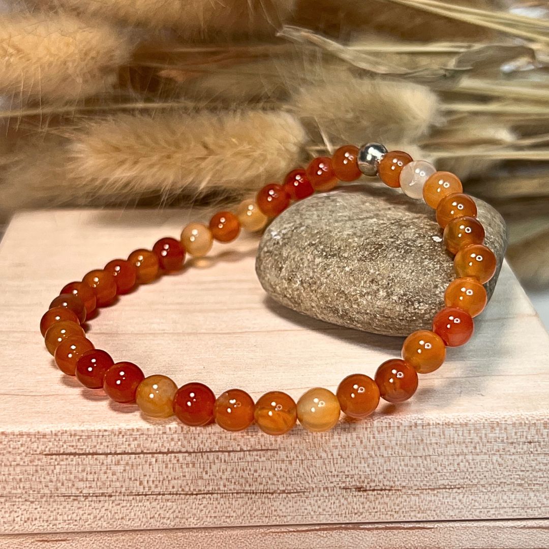 ♈Aries Zodiac Bracelet Set – Red Jasper, Bloodstone & Carnelian - Image 2