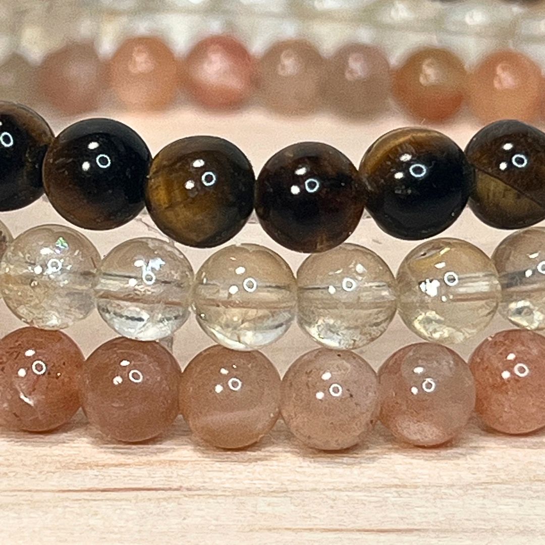 ♌Leo Zodiac Bracelet Set – Citrine, Sunstone & Tiger’s Eye - Image 13