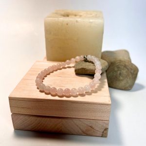 Handmade 6mm Rose Quartz Mala Bracelet