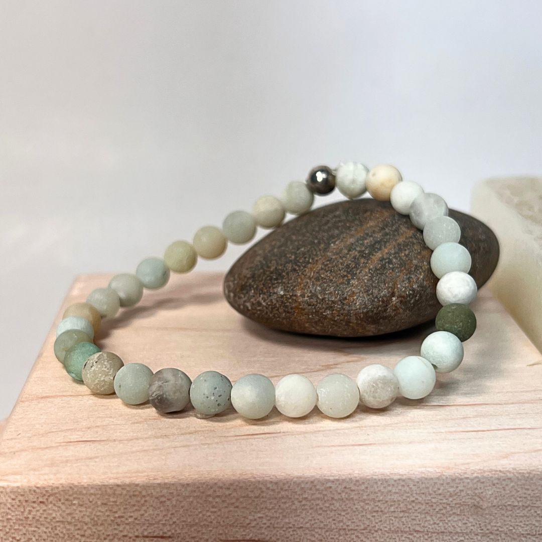 ♍Virgo Zodiac Bracelet Set – Amethyst, Aventurine & Amazonite - Image 8