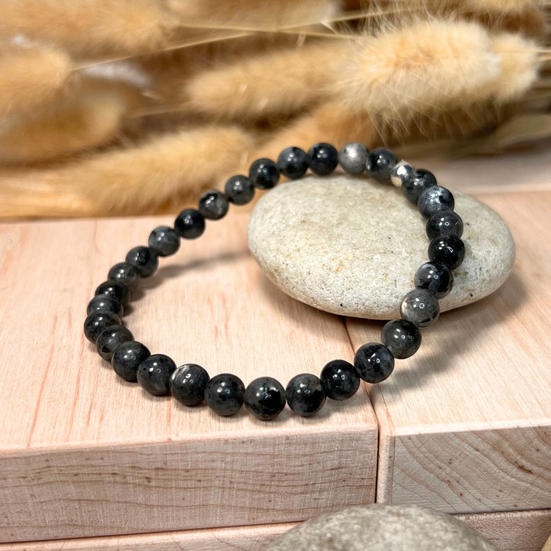 Aquarius Zodiac Bracelet Set – Amethyst, Aquamarine & Labradorite - Image 2