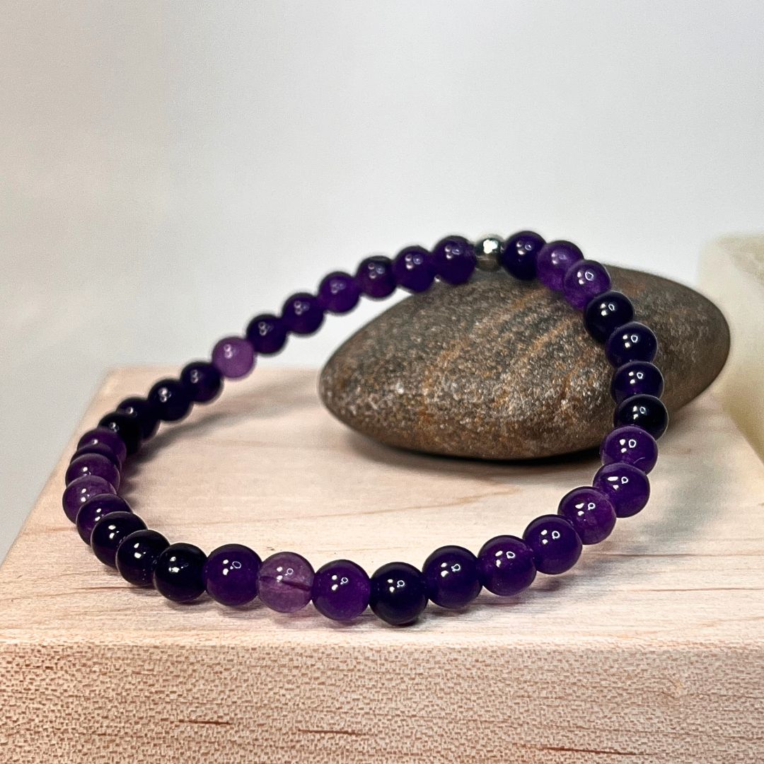♍Virgo Zodiac Bracelet Set – Amethyst, Aventurine & Amazonite - Image 2