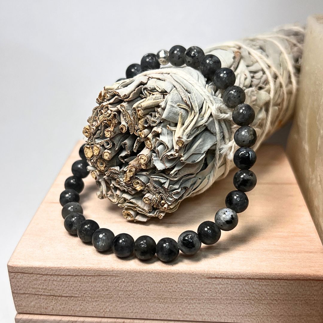 ♏Scorpio Zodiac Bracelet Set – Malachite, Labradorite & Obsidian - Image 2