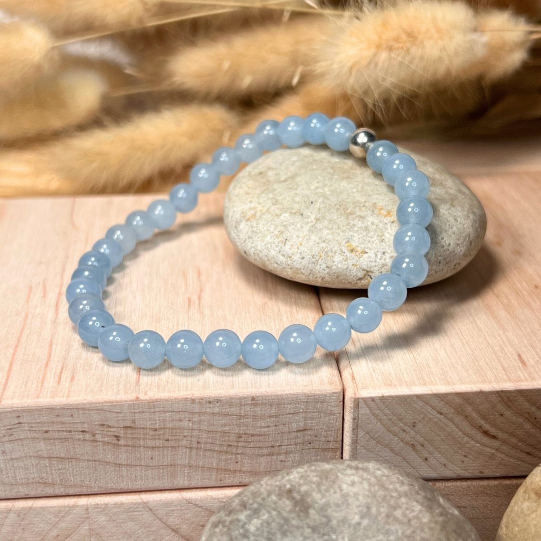 Aquarius Zodiac Bracelet Set – Amethyst, Aquamarine & Labradorite - Image 3